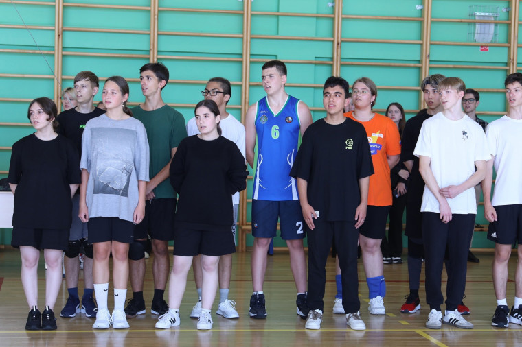 Товарищеские матчи по волейболу между учащимися 9-11 классов и педагогами.